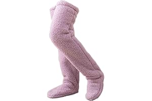 Gienslru Snuggs Cozy Socks, Snugglepaws Cozy Socks, Warm Over Knee Fuzzy Socks, Teddy Legs Socks Over Knee Long Leg Warmers Winter Home Sleeping Sock Slippers