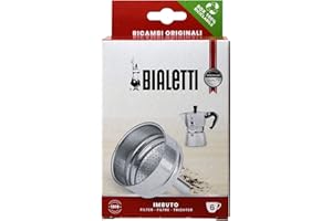 Bialetti Ricambi, Includes 1 Funnel Filter, Compatible with Moka Express, Fiammetta, Break, DAMA, Moka Timer and Rainbow (6 Cups)