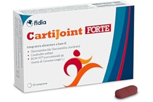 CARTI-JOINT Fidia Farmaceutici CartiJoint FORTE - 20 Compresse, Integratore Alimentare per il Benessere delle Articolazioni, Senza Glutine e Lattosio