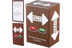 MALYGAME NOBR Shitty Choices Drinking Cards Game Ultimate Fun for Adults Suitable For House Parties Pre Drinks Stag and Hen Nights Birthdays