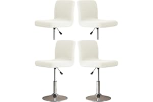 ZZDZW Coprisedia da Bar 2/4/6 Pezzi Coprisgabello da Bancone da Pub Coprisgabelli Cucina con Schienale, Fodere Antipolvere Lavabili Elastiche per La Cucina della Sala da Pranzo Copertura Sgabello da Bar ( C