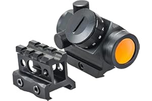 Hauska Tactical Red DOT Sight 1x25 2 MOA 1 inch Height 1/3 co-Witness Mirino Punto Rosso Visore per Caccia & Softair