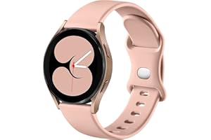 Mastten Silikon Armband kompatibel mit Samsung Samsung Galaxy Watch 4/Watch 5/Watch 6 40mm 44mm, 20mm Sport Band Doppelloch-Schnalle Armbänder für Galaxy Watch Active 2 40mm 44mm