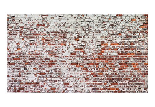 Vlies Fototapete 500×280 cm – Top – Tapete – Wandbilder XXL – Wandbild – Bild – Fototapeten – Tapeten – Wandtapete – Wand – Ziegel Mauer mehrfarbig Ziegelstein Steine f-A-0452-a-a - 4