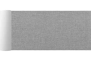 SZYCKJGS Tissus Autocollant pour Canapé 20x150cm, Patchs de RéParation en Tissu Gris Clair, Patch en Lin Auto-AdhéSif pour Canapé, SièGe de Voiture, Fauteuil, Cadre Photo DIY