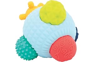 LUDI - Puzzle 3D Multi Balles pour Bébé - 6 Balles Sensorielles, Différentes Textures et Couleurs - Éveiller Bébé et Développer la Motricité - À Partir de 6 Mois