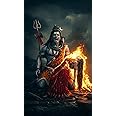 Samriddhi Shiv Sati Poster Fully Waterproof Vinyl Wallpaper for Home Decoration, Living Room, Bedroom, Office & Student Room Wall (12 inch X 18 inch)