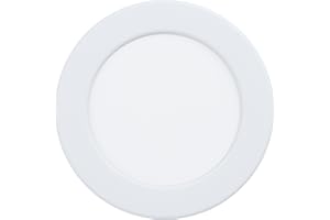 EGLO Reflektor LED do zabudowy Fueva 5, Ø 11,7 cm, reflektor LED ze stali i tworzywa sztucznego, lampa do zabudowy LED, płaski reflektor LED, niewielka głębokość montażu 26 mm, neutralny biały
