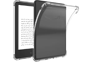 T Tersely Crystal Clear Case Cover for All-New Kindle 11th Generation | 2024/2022 Release, 6 inch, Shockproof Thin Silicone Case (Transparent)