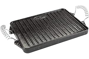 Garcima - Plancha Hierro Fundido Esmaltada Rectangular 21 x 27 cm.