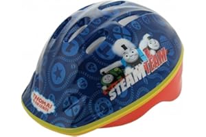 M.V. SPORTS Thomas & FriendsKids Bike Helmet Officially Licensed Character Design Robust EPS Inner Material, Adjustable Size, Ventilated Shell for Cooling Suitable for Head Sizes 48-52cm