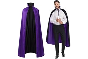 maxToonrain Reversible Cape for Adults and Kids, Easter Halloween Christmas Cloak Fancy Dress Vampire Witch Wizard Role Play for World Book Day