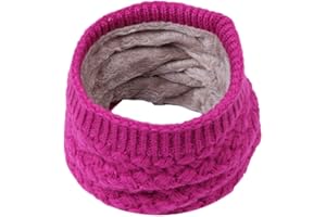 TOMORTSUN Kinder Schals Baumwolle Kinder Loop Schal Strickschal Herbst Winter Warmer Fleece Flauschig Schal Halsband Halswärmer Rundschal Kleinkinderschals für Jungen Mädchen