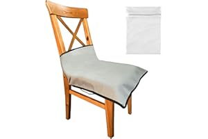 ReignDrop Booster Seat Cover Protector – Water-Proof High Chair Seat Protector Pad – Large Dining Room Chair Seat Protector – Includes Wash Bag – Easy to Maintain – Anti-Slip Backing