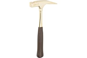 Picard Typ 298 vergoldet Latthammer 600 gramm Kopfgewicht, geraute Bahn, Zimmererhammer mit Magnetischem Nagelhalter - Zimmermannshammer mit Anti-Vibration Griff,