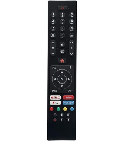 Télécommande De Rechange RC43137 RC43137P Pour Finlux/Celcus/Polaroid/Bush TV 32-EB-HD 32-FHD-5120 40-EB-FHD 43-EB-FHD 43-FUD-8020 49-EB-FHD 49-EB-UHD 49-FUD-8020 Avec NETFLI0 X Boutons Youtube