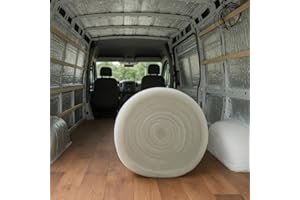 MHG Textiles Campervan Insulation Roll – 8M x 370mm x 50mm – Non-Itch Polyester Thermal Van Lining – Moisture Resistant, Easy DIY Install, Energy Efficient Insulation for Campervans