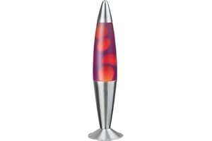 Rabalux Lollipop 2 Lampe à lave, Verre Métal, Orange/Gelb, 11 x 11 x 42 cm, E14 25watts