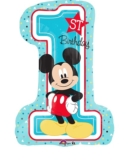 Amscan Folienballon Mickey Maus – Heliumballon Ca. 43 Cm Für Geburtstag & Disney-Party