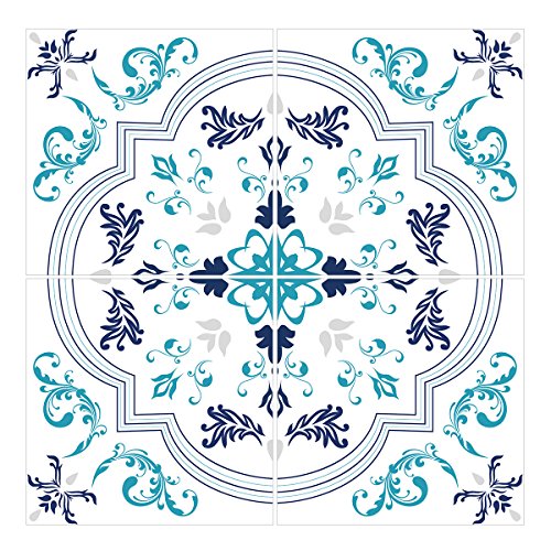 Wandkings Fliesenaufkleber – Design „Bruno“, 15 x 15 cm, 24 Aufkleber für Fliesen in Badezimmer, Küche & mehr - 3