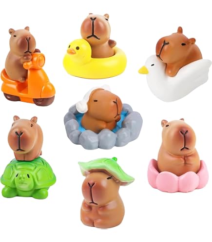 45 Mini-Tierfiguren Aus Kunstharz – Niedliche Bauernhoftiere Wie Capybara, Ente, Hund & Mehr Für Deko, Feengarten, Puppenhaus (ca. 5,3 Cm)