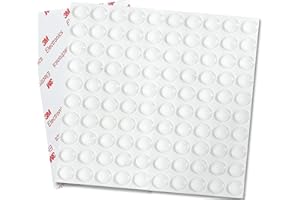 UNI-FINE SHOP Uni-Fine 8mm Adhesive Bumper Pads, Self Adhesive Small Bumper Pads Clear Door Bumpers Round Clear Rubber Feet Anti-Collision Non-Slip Rubber Feet for Furniture Glass Tables Crafts Protect, 100Pcs