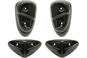 Motodak Carenage-Pad Scoot Replay pour MBK 50 Stunt-Yamaha 50 Slider Noir Brillant (x4)