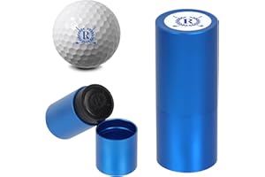LACGO Tampon de balle de golf, tampon réutilisable auto-encreur pour identifier les balles de golf, cadeau de golf, accessoires de golf pour homme et femme