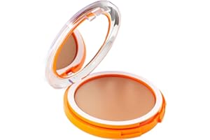 Korff Sun Secret Fondoteint Compact Solaire Spf50+, Protection Haute Uvb et Uva, traitement de Maquillage, Finish Naturelle, Poils clairs, 01, Ml - 30 G, Multicolore, 6 Millilitre