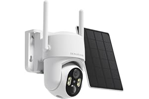 HOSAFE.COM Caméra de Surveillance Extérieur Sans fil, Camera Surveillance WIFI Exterieure sans fil, Camera Exterieur Sans fil 2K, Alarme de Détection de Mouvement, Vision Nocturne en Couleur, Paquet de 2