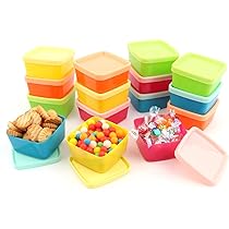 pzihao 10 stuks kleine vriesdozen, voorraaddozen, vershouddozen, vriesdozen, containers met dekselset, invriezen opbergdozen voor het bewaren van levensmiddelen, stapelbaar voor snacks, fruit