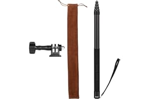 XIYANGJUAN Unsichtbarer Selfie-Stick aus Kohlefaser for Insta360 ONE X5 X4 X3 X2/ONE RS/ONE R/ONE X Zubehör, verlängerte Stange for DJI Osmo 360 Panoramakamera-Zubehör, 3 m, Schwarz