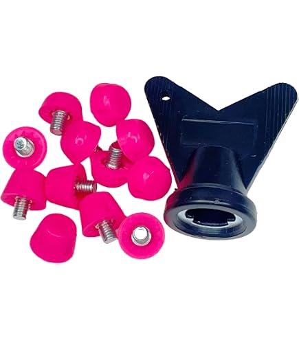 Tacos De Repuesto Para Botas De Fútbol - Pack De 12 (7 Mm Y 10 Mm), TPR, Con Llave De Instalación, Color Rojo