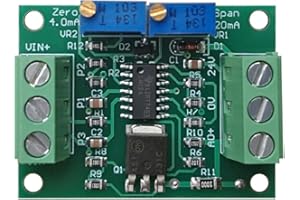 MEROURII Voltage to Current Module, 0-3.3Vto 4-20mA Current Signal Generator Constant Current Transmitter for Inverter Control