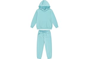 TSSOE Mädchen Jogginganzug Kinder Zweiteiler Sportanzug Sweatshirt + Jogginghose Set Langärmlig Trainingsanzug 2tlg Bekleidungsset für Kinder