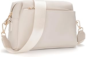 molshine Wegańskie skórzane torby crossbody dla kobiet, wiele kieszeni, torba na ramię, torebki na ramię z regulowanym szerokim paskiem, na podróż, zakupy, codzienne HB040