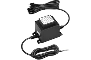JEONDFG Transformador LED de 24 V CA/CA, 50 W, para exteriores, IP68, 220 V, 24 V, con enchufe, para iluminación LED y bombas de estanque.