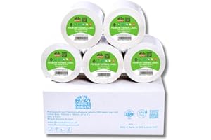 Double Dragon Etiquetas Térmicas de Calidad Premium, 5 Rollos de 100MM x 150MM (6" x 4") Etiquetas Blancas Simples