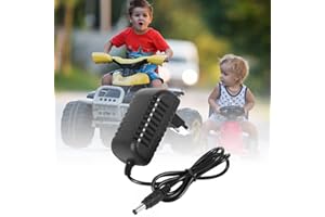 Gobesty Cargador de batería para vehículo eléctrico Infantil, Salida DC 12 V 1000 mA Cargador de Coche eléctrico para niños, Cable de Carga de Coche eléctrico para niños