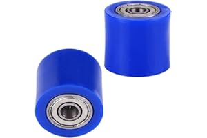 ‎QIILU RS Pulley, Tenisor, Universal 8 mm Chain Roller Pulley, Pulley, Chain Tensioner Roller for Motorised Bicycle, Dirt Pit, Pro Bike, Motorcycle (Blue)