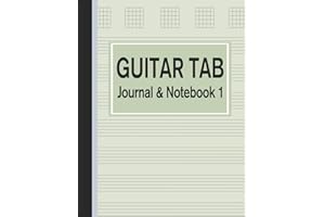 Guitar Tab Journal & Notebook 1: Tablature for Guitar Manuscript Green (Blank Music Paper)