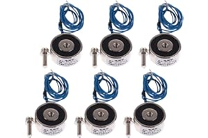 POFET Electroimán de succión KK-25/11, 5 kg, 50 N, CC 12 V, 6 unidades