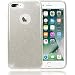 Produktbild iPhone 8 Plus/7 Plus Hülle Handyhülle von NALIA, Glitzer Ultra-Slim Silikon-Case Back-Cover Schutz, Glitter Sparkle Handy-Tasche Bumper, Dünnes Bling Strass Etui für Apple iPhone 7+/8+ - Silber