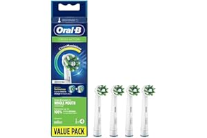 Oral-B Cross Action - Set di 4 testine di ricambio per spazzolino da denti