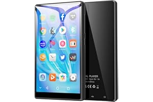 80GB MP3 Player with Bluetooth and WiFi, ZAQE 4.7" Full Touchscreen MP4 Mp3 Player with Spotify, Audible, Amazon Music, Android Music Player with Speaker, FM Radio, E-book, Up to 512 GB