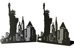 WINTERWORM Architecture Du Monde Serre Livres, Serre-livres en Métal (Statue de la Liberté)