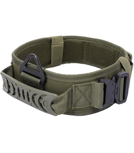 LTDTACTBAG Taktisches Hundehalsband – Verstellbar 50–74 Cm Mit Griff | Robustes Traininghalsband Für Große Hunde