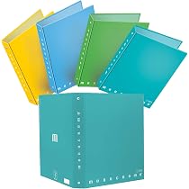 Set Di 10 Collegamenti A 30 Anelli Per Fogli – 5 Bianchi E 5 Neri, Tagliabili E Riutilizzabili Per Quadernoni A Anelli E Organizzazione Documenti