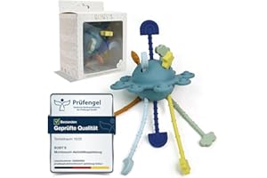 BOBY´S Activity Greifball Baby-Spielzeug, sensorische Beißring-Spielzeuge, Silikon-Beißring, Motorik-Spielzeuge, Montessori-Frühbildungs-Spielzeug, Babyspielzeuge für Babys von 0-36 Monaten.