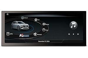 GONFEN 12.3" Qualcomm 8-Core 8G+128G Android 14 Navegación GPS Radio Coche para Audi Q5 2009-2016 (Multimedia) con Inalámbrico Carplay Android Auto Bluetooth WiFi MMI Control de volante DAB+4G IPS DSP